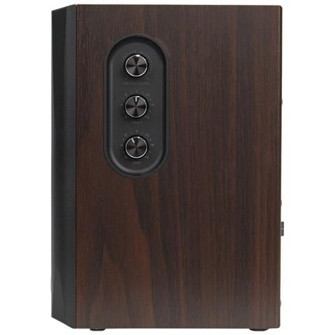S355DB Sistema di diffusori Hi-Res 2.1 - 150 W RMS, wireless 5,8 GHz, triplo amplificatore DSP, finitura noce - Foto 7