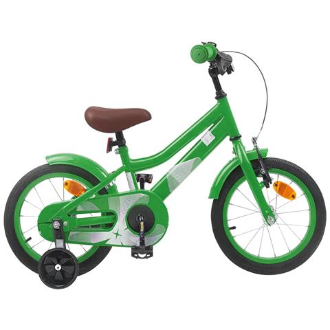 Bicicletta per Bambini 16 Pollici per bambini di 4-6 anni Verde - Foto 1