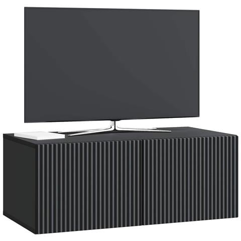Mobile Porta TV da Muro Nero 78,5 x 41 x 30 cm - Foto 2