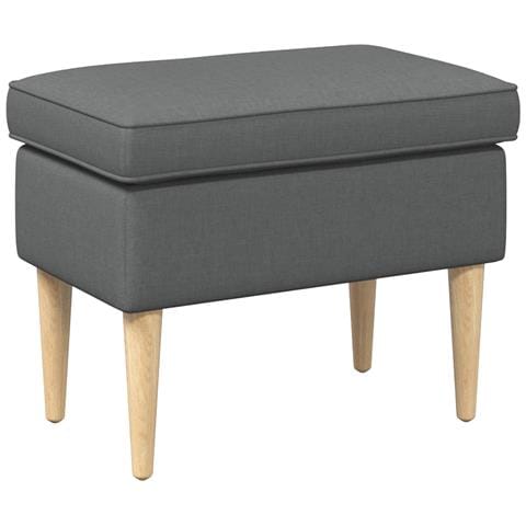 Poggiapiedi Grigio Scuro 55 x 35 x 41 cm Poliestere - Foto 1