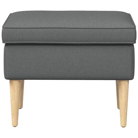 Poggiapiedi Grigio Scuro 55 x 35 x 41 cm Poliestere - Foto 2