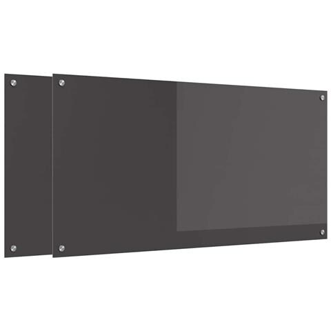 Schienale da cucina 2 pcs Grigio scuro 120 x 60 cm - Foto 1