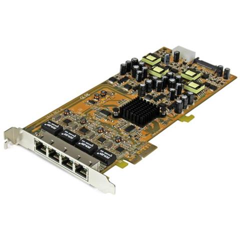 Scheda di rete PCIe Gigabit Power over Ethernet a 4 porte - Adattatore PCI express PSE / POE - NIC - Foto 1