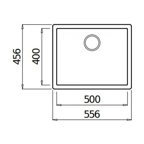 Lavello Zen 105 Keratek Plus 55x45 cm 1 vasca Colore Light Grey 97 - Foto 2