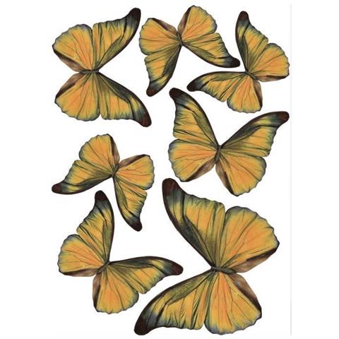Plage 3D Adesivi Murali E Per Finestre Con Farfalle Trasparenti – Set Da 7 Pezzi Di Dimensioni Variabili (8-14 Cm), Blu