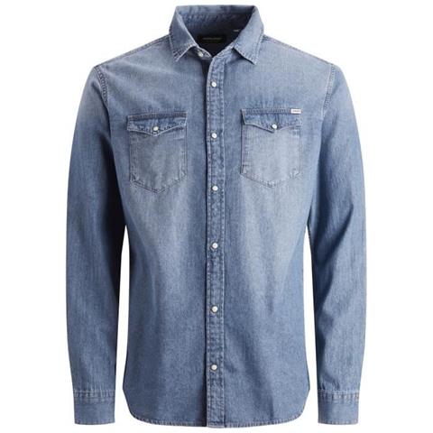 Jjesheridan Shirt L / s Noos Camicia Uomo Taglia M - Foto 2