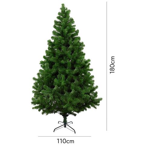 Albero di Natale Riccardo, Albero artificiale extra folto, Albero effetto reale in PVC, 554 rami, Altezza cm 180 - Foto 3
