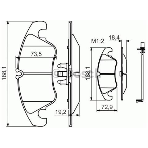 Kit Pastiglie Freno Bp1131 0.986.494.259 - Foto 3