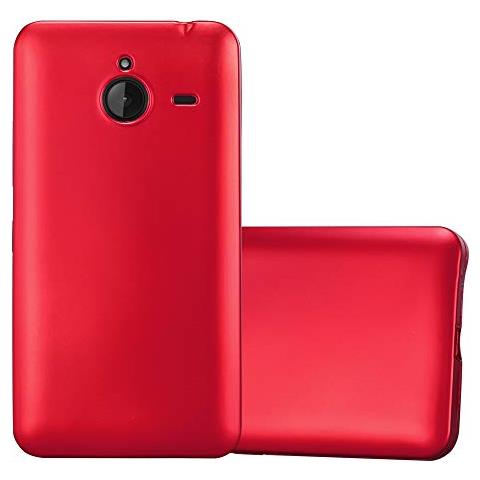 Custodia Compatibile Con Nokia Lumia 640 Xl In Rosso Metallico - Coperchio Protettivo In Silicone Tpu Flessibile - Foto 1