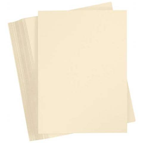 Cartoncino Colorato, Formato A4, 210 X 297 Mm, 180 G, Colore: Sabbia, 100 Fogli - Foto 1