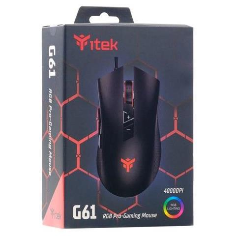 Mouse G61 Laser 4000 DPI Colore Nero - Foto 7