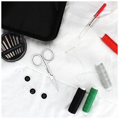 Kit Da Cucito Con Il Caso 130 Pc Forniture Per Cucire Per La Casa Di Viaggio E Di Emergenza I Bambini Macchina Contiene 24 Bobine Del Filetto Di 100m Rammendo E Aghi Per Cucire Forbici Ditale Metro A Nastro Ecc - Foto 4