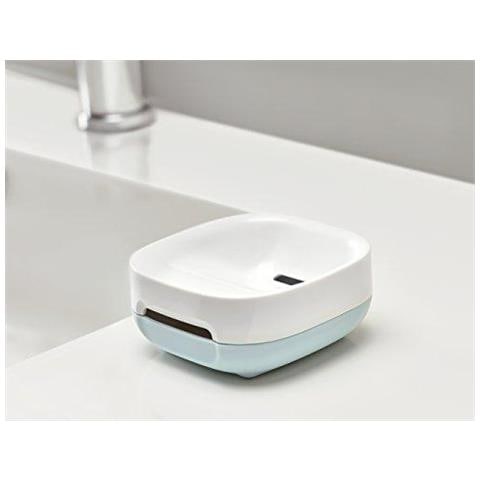 Bagno Slim Compact Piatto Di Sapone Bianco Blu - Foto 4