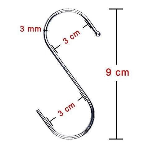 Confezione Da 30 Heavy Duty S Ganci 9 Cm S Pensili A Forma Di Ganci Grandi Sospensioni Per Cucina Bagno Camera E Office - Foto 2