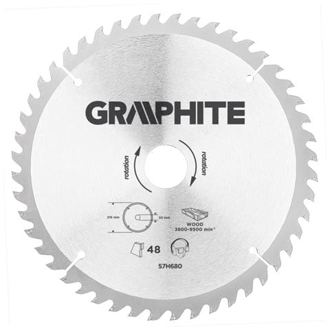 Lama Per Sega Circolare 216 Mm 48 Denti Lama 216 Mm, Foro Albero 30 Mm, Denti 48, Spessore 2,0 Mm, Spessore Taglio 2,8 - Foto 3