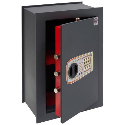 D-dl / 7 Cassaforte A Muro Con Serratura A Codice | Cassaforte Da Incaso A Parete Con Alto Livello Di Sicurezza | Facile Da Installare | 52 X 36 X 22 Cm - Foto 3