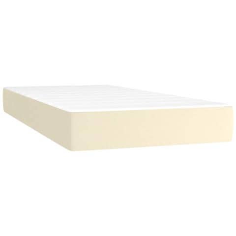 Materasso A Molle Insacchettate Crema 80x200x20cm In Similpelle - Foto 1