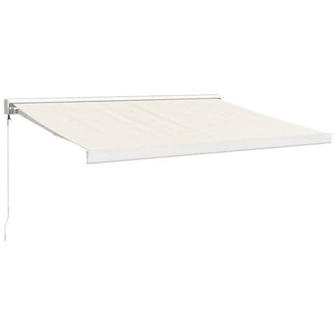 Tenda Da Sole Retrattile Crema 3,5x2,5 M In Tessuto E Alluminio - Foto 1