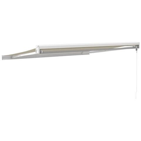 Tenda Da Sole Retrattile Crema 3,5x2,5 M In Tessuto E Alluminio - Foto 9