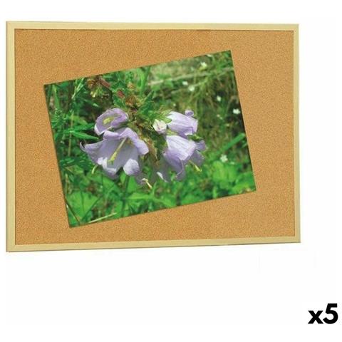 Tavola Di Sughero Legno Marrone 60 X 90 Cm (5 Unità) - Foto 1