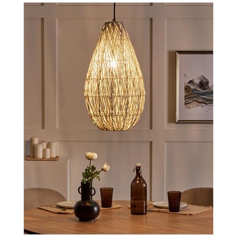 Lampadario Annotto Cotone Beige - Foto 1