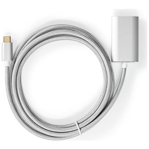 CCTB64680AL20 cavo e adattatore video 2 m HDMI tipo A (Standard) USB tipo-C Argento - Foto 2