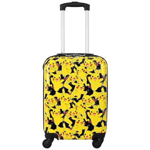 Pokemon Trolley Cabin. 4 Ruote Girevoli E Multidirezionali. Fronte In Policarbonato Stampato. Retro In Abs. - Foto 1