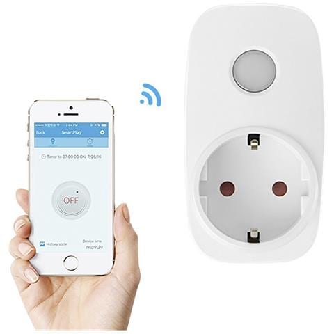 Broadlink Sp3 Spina Con Telecomando Wifi Compatibile Con Alexa 5x8x9 Cm. Colore Bianco - Foto 2