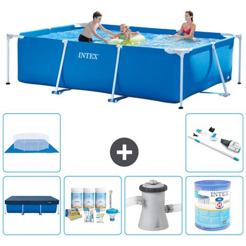 Piscina Fuori Terra - Rettangolo - 300x200x75 Cm - Blu - Include Accessori Coordinati A216 - Foto 1