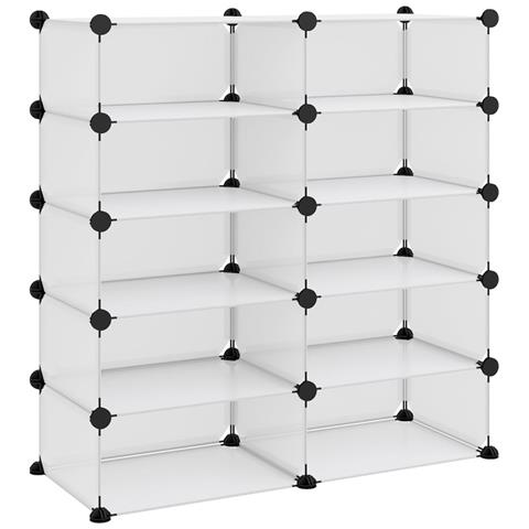 Lusso Casadino -  Scarpiera Trasparente 84x32x88,5 Cm In Pp - Foto 1