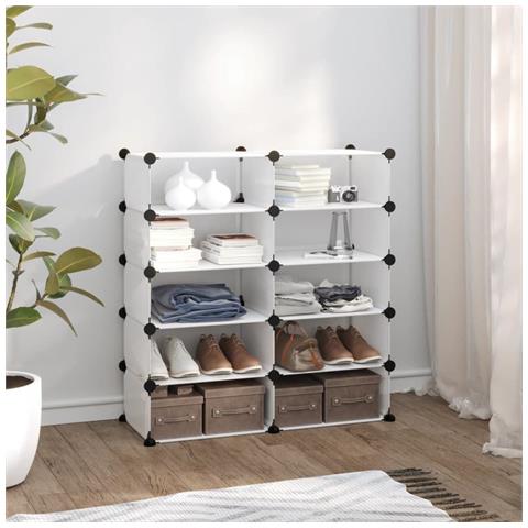 Lusso Casadino -  Scarpiera Trasparente 84x32x88,5 Cm In Pp - Foto 7