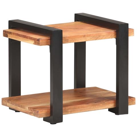 Lusso Casadino -  Comodino 50x40x40 Cm In Legno Massello Di Acacia - Foto 8