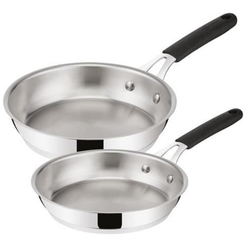 Set Di 2 Padelle In Acciaio Inox 24/28cm - 012896600002 - Foto 1