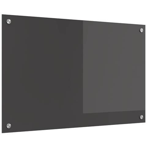 Schienale Cucina Grigio Scuro 80x50x0.6 cm Vetro Temperato - Foto 1