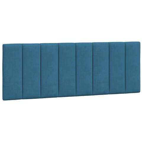 Cuscino Testiera Blu 140 cm in Velluto - Foto 1