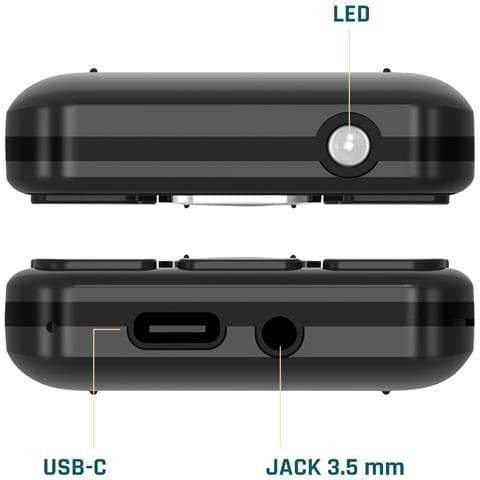 Telefono 4g Lte Doppia Sim 6 Giorni Con Usb-c, Nero - Foto 2