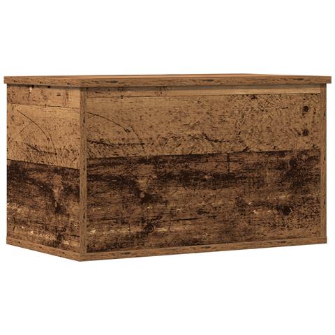 Cassa da Stoccaggio in Legno Vintage 60x35x35 cm in Legno Ingegnerizzato - Foto 1