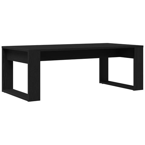 Tavolino da caffè in rovere nero 102x50x35 cm in legno ingegnerizzato - Foto 1
