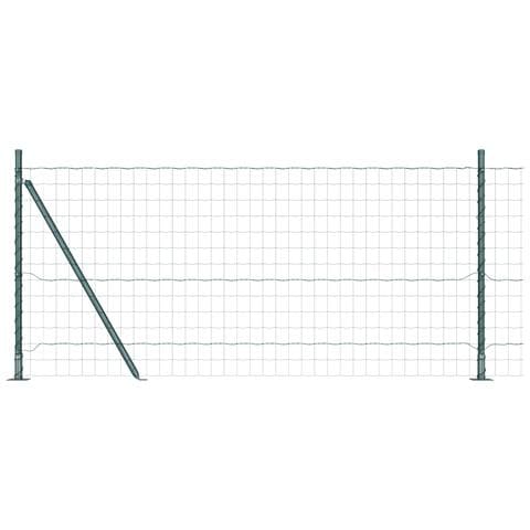 Recinzione Euro con Base in Calcestruzzo 25 x 0,8 m Verde Rete - Foto 1