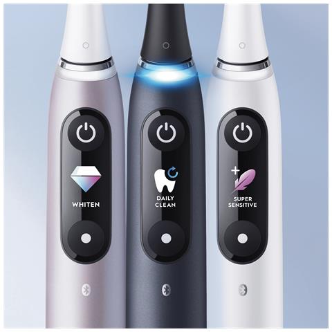 iO 80363731 spazzolino elettrico Adulto Spazzolino rotante-oscillante Nero, Argento - Foto 17