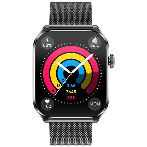 Smartwatch Multifunzionale Con Display Amoled, Chiamate Bluetooth E Monitoraggio Della Salute Black - Foto 2