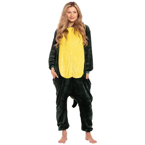 Pigiama Da Donna Tuta Kigurumi Onesie Dinosauro Verde 165-175 Cm L - Foto 2