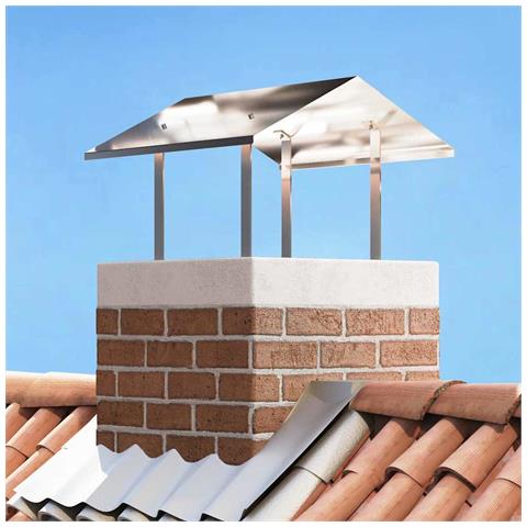 Cappa Camino Argento 60 x 60 x 38 cm Acciaio inossidabile - Foto 2