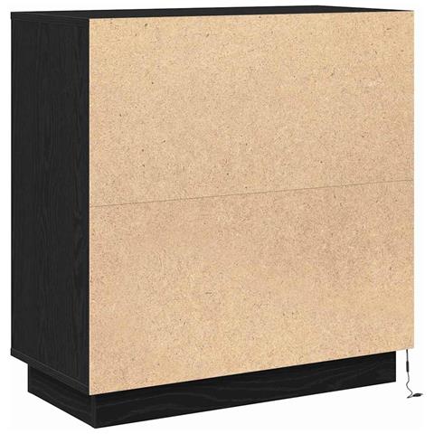 Credenza Rovere Nero 71 x 34.5 x 75 cm Legno multistrato - Foto 9