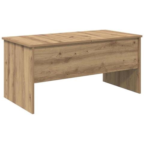 Tavolino da salotto rovere artigianale 102 x 50,5 x 46,5 cm - Foto 1