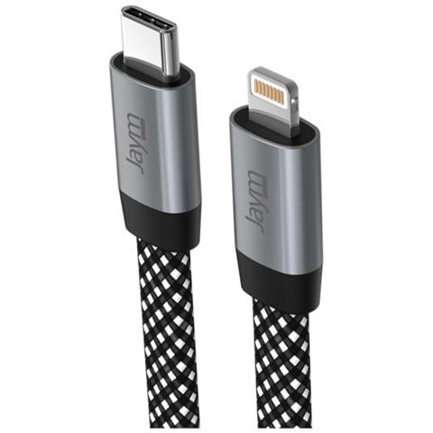 Cavo Di Ricarica E Sincronizzazione Usb-c A Lightning Pd Da 3a 3.0 27w 1.5m Magnetico, Grigio - Foto 2