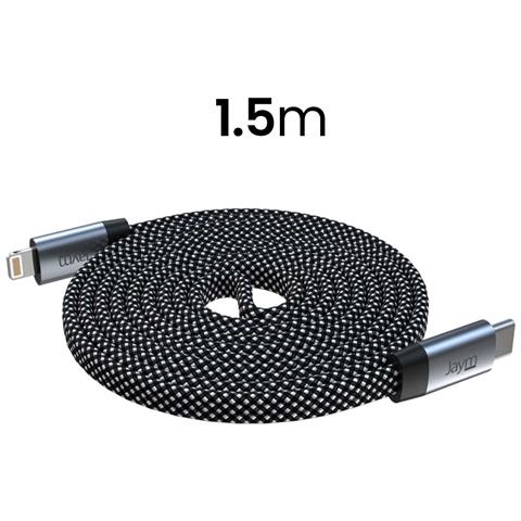 Cavo Di Ricarica E Sincronizzazione Usb-c A Lightning Pd Da 3a 3.0 27w 1.5m Magnetico, Grigio - Foto 5