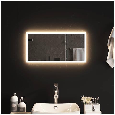 Specchio Da Bagno Con Luci Led 60x30 Cm - Foto 6