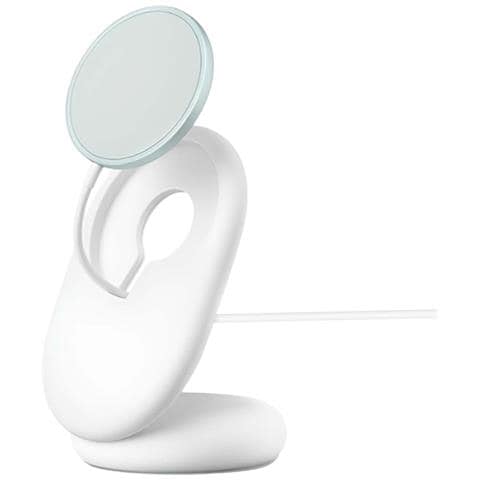 Caricatore Wireless Qi2 15w Magnetico Con Supporto Con Cavo Usb-c 1 Metro, Bianco - Foto 1