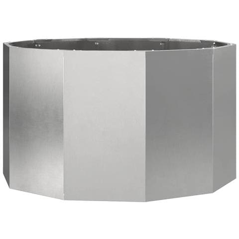 Fioriera Argento 90 x 90 x 50 cm Acciaio inossidabile - Foto 1